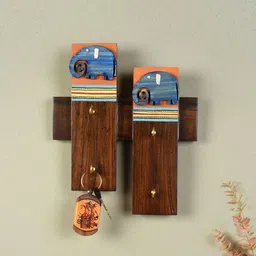 AAKRITI ART CREATIONS Printed Elephant Bros Key Holders-picture-10