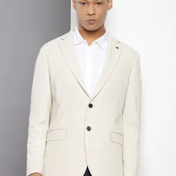 Tommy Hilfiger Self Design Tailored Fit Formal Single Breasted Blazer-picture-29