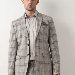 SELECTED Checked Slim Fit Blazers-picture-28
