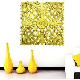 VAS collection home Yellow Textured Wooden Wall Decor-picture-10
