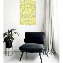 VAS collection home Yellow Textured Wooden Wall Decor-picture-29