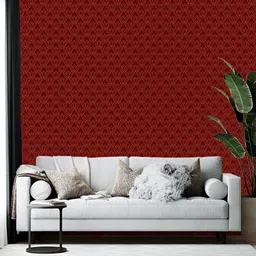 Wallpics Red & White Printed Self-Adhesive Wallpaper-picture-14