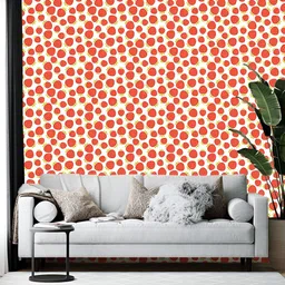 Wallpics Red & Green Printed Self-Adhesive Wallpaper-image-22