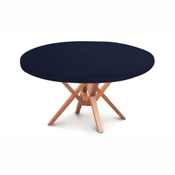 Stylista Blue Waterproof Round 4 Seater Table Cover-image-83