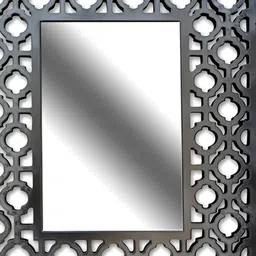 VAS collection home Ethnic Motifs Black Wooden Wall Mirror-image-42