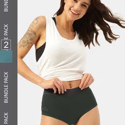 FREECULTR Women Pack Of 2 Antibacterial Boxer-Style Briefs-picture-18
