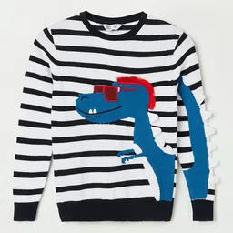 Fame Forever by Lifestyle Boys Striped Cotton Pullover Sweater-picture-37