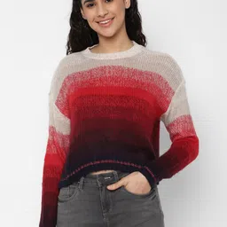 AMERICAN EAGLE OUTFITTERS Women Striped Acrylic Pullover-picture-25