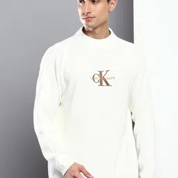 Calvin Klein Jeans Men Brand Logo Printed Pullover Organic Cotton Sweater-picture-15
