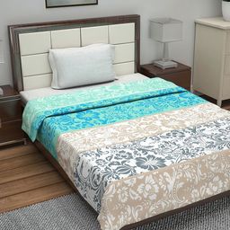 Divine Casa Rosy Blue & Grey Mild Winter Cotton 120 GSM Reversible Single Bed Dohar-picture-17