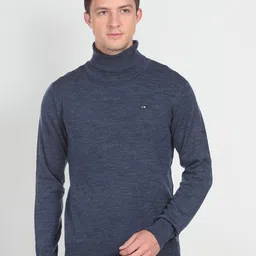Arrow Sport Turtle Neck Long Sleeves Pullover Sweater-image-43