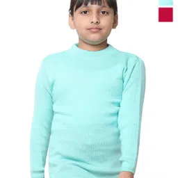 IndiWeaves Girls Pack Of 3 High Neck Woollen Pullover Sweater-picture-21