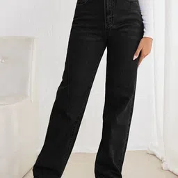 Off Duty India Women Comfort Straight Fit Cotton High-Rise Jeans-picture-20
