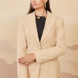 Styli Single-Breasted Two Button Fitted Blazer image 1