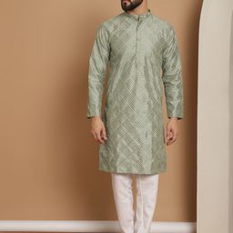 Anouk Embroidered Straight Kurta With Churidar-picture-19
