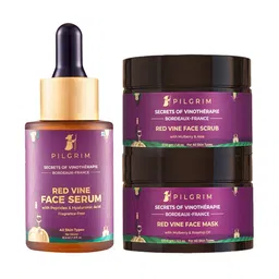 Pilgrim Gentle Exfoliation Kit with Hyaluronic Acid for Lightening & Brightening Skin(30ml + 50g + 100g)-picture-29