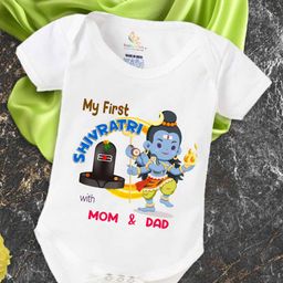 Babywish Infants Mahashivratri Printed Cotton Bodysuits-picture-37