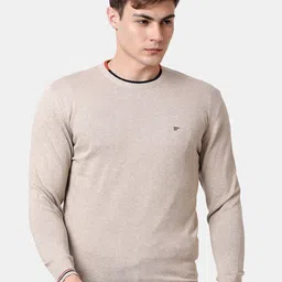 t-base Men Cream-Coloured & Black Cotton Pullover Sweater-picture-20