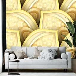 Wallpics Yellow Printed Self-Adhesive Wall Sticker-picture-10