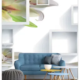 Aura White & Green 3D Printed Self Adhesive Wall Sticker-picture-36