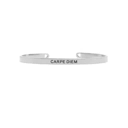JOKER & WITCH Silver-Plated Stainless Steel Carpe Diem Mantra Band-picture-31