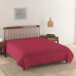 Fabindia Red & Black Striped 240 TC Cotton Bed Covers-picture-13