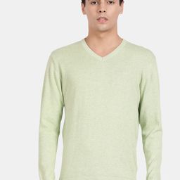 t-base Ribbed V-neck Long Sleeves Pullover-picture-8
