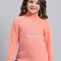 Monte Carlo Girls Typography Printed Turtle Neck Pullover Sweater-picture-24