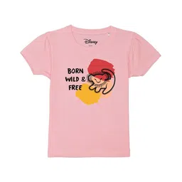 Disney by Wear Your Mind Girls Pink Lion King Printed T-shirt-picture-22