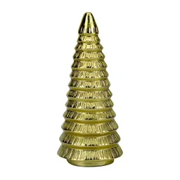 Hind Decor Yellow Handcrafted Christmas Cone Showpiece-picture-25
