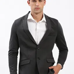 SHOWOFF Notched Lapel Collar Slim-Fit Single Breasted Blazer image 5