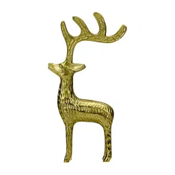 Hind Decor Yellow Idol Handcrafted Christmas Minimalistic Standing Deer Showpiece-image-29