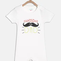 Broon Infant Boys Printed Organic Cotton Romper image 1