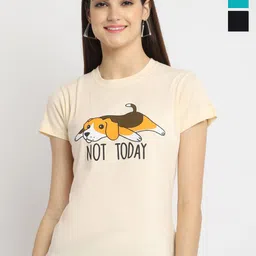 Fabflee Pack Of 3 Graphic Printed Regular Fit Pure Cotton Casual T-Shirt-picture-25