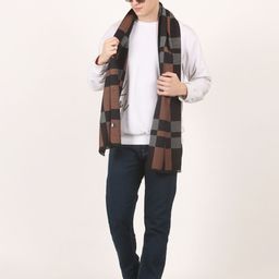Calvadoss Men Checked Acrylic Mufflers-picture-29