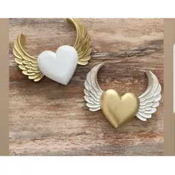 VAS collection home White and Gold-Tone Textured Wood Wall Decor Pack Of 2-picture-37