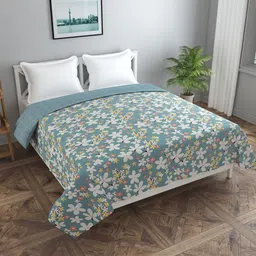 MORADO Grey Floral Printed Double Queen Duvet Cover-picture-27