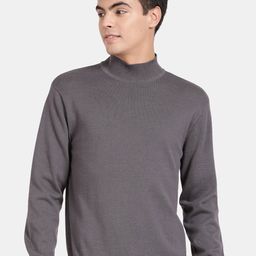 t-base High Neck Neck Long Sleeves Cotton Modal Pullover Sweater-picture-36