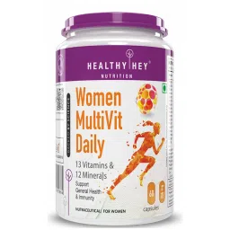 HealthyHey Nutrition MultiVitamin for Women - Multi-Vit Daily - 13 Vitamins & 12 Minerals - 60 Capsules-image-40
