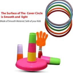 mazhalaiyar 2 in 1 Ring Toss Game for Kids – Indoor Outdoor Educational Toy image 5