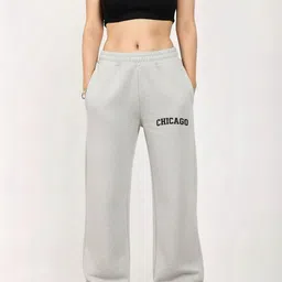 fitinc Women Solid White Track Pants image 1