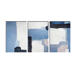 SAF Set of 3 Modern Art Large Panel UV Textured Wall Art image 2
