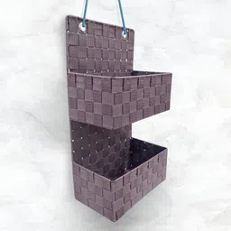 ibell Nylon Hanging Storage Box for Clothes,Wardrobe Organizer,Purple Polka Dot Design Accessories Organizer, Jewellery Organizer, Closet Organizer, Regular Organizer-picture-18