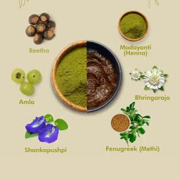 Ozone Set Of 3 100% Organic Henna Conditioner Mehndi with 7 Ayurvedic Herbs - 200g Each image 2