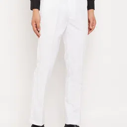 VEI SASTRE Men Mid-Rise Plain Smart Fit Formal Trousers image 2