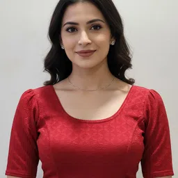 sanmati Round Neck Women Blouse-picture-11