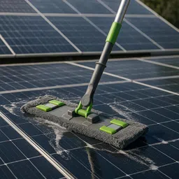 underzone Solar Panel Cleaning Mop with Extendable Handle & Soft Microfiber Pad Flat Mop-picture-25