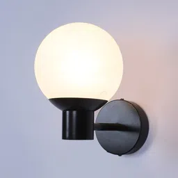 Glevara Black Iron Wall Light | E27 holder | without Bulb | Eliante by Jainsons Lights image 4