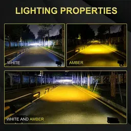 vksun 2Lens Shutter Super Bright LED Fog Light With White | Yellow High & Low Beam Fog Lamp Motorbike, Car LED (12 V, 40 W) image 4
