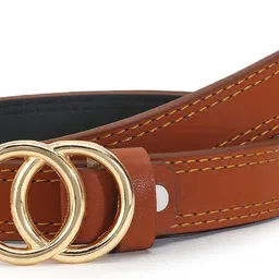 benzene Women Tan Artificial Leather Belt image 3